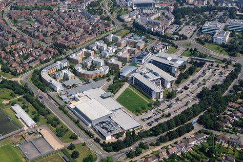 University of Hertfordshire de Havilland Campus aerial image Berkley University Campus, Elmhurst University, Mit University Campus, University Of Hertfordshire, Sheffield Hallam University, Hartpury University Equine, Aerial Images, University Campus, Aerial View