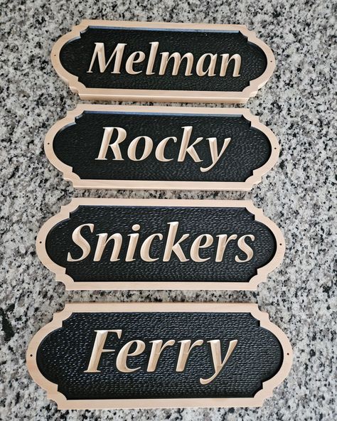 Custom matching Horse name plates @ SAWoodcrafting.com Horse Name Plates, Future Farms, Horse Names, Name Plates, Horse Barns, Name Labels, Name Plate, Stables, Horses