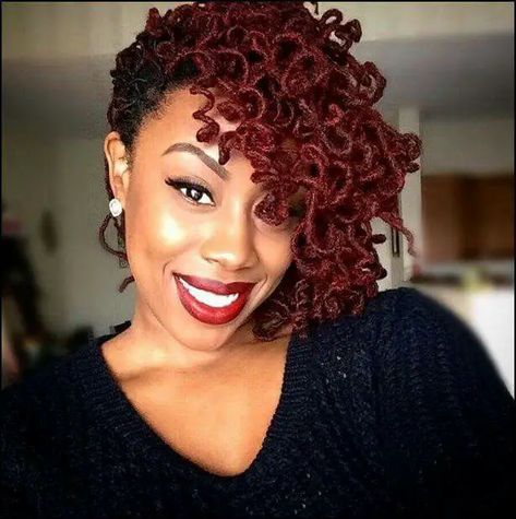 How to Easily Sport Funky Burgundy Dreads in 2023 • Chick About Town Burgundy Locs Black Women, Ombre Locs, Braided Extensions, Locs Dyed, Burgundy Dreads, Burgundy Locs, Hair Wishlist, Wavy Dreadlocks, Locs Color