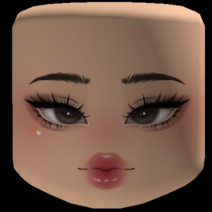 Cute Kpop Makeup Roblox Make Up Face Code, Makeup Roblox Faces, Roblox Face Codes Makeup, Roblox Makeup Faces, Cute Roblox Faces, Face Roblox Code, Roblox Makeup, Paper Makeup, Face Roblox