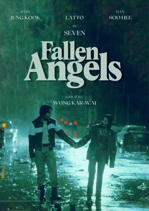 Japanese Movie Posters 90s, Fallen Angels Movie Poster, Jungkook Fallen Angel, Fallen Angels 1995 Poster, Fallen Angels 1995 Wallpaper, Fallen Angels Poster, Fallen Angels Movie, Jungkook Seven Mv, 90s Movie Posters