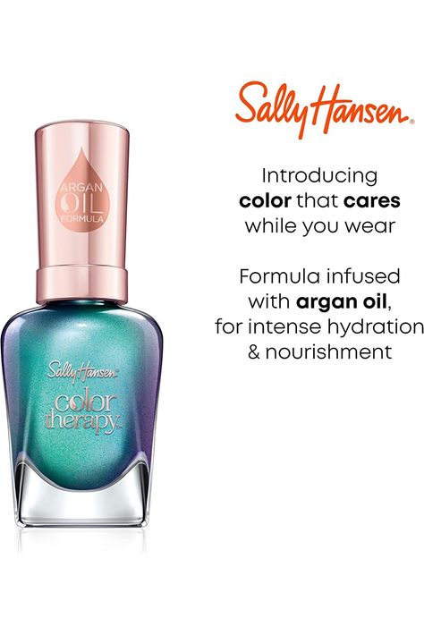 Sally Hansen Color Therapy Nail Polish, Reflection Pool, Pack of 1 Pool Reflection, Argan Oil Color, Reflection Pool, Sally Hansen Color Therapy, Reflecting Pool, Sally Hansen, Color Therapy, Argan Oil, Nails Inspiration