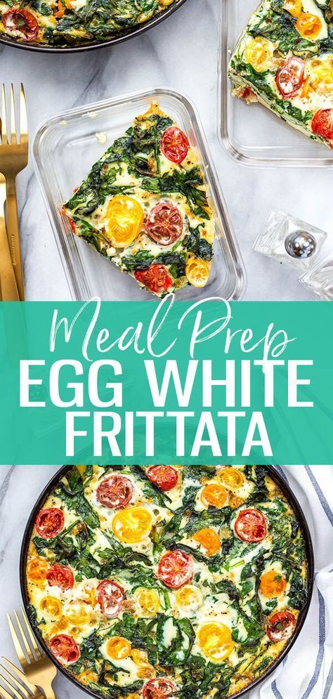 Egg White Quiche, Eggs Frittata, Egg White Frittata, Egg White Breakfast, Egg White Recipes, Easy Frittata, High Protein Meal Prep, Healthy Eggs, Frittata Recipes