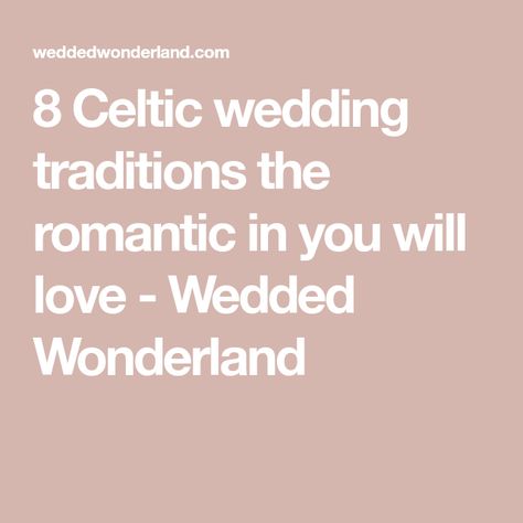 Modern Western Wedding, Celtic Wedding Traditions, Irish Wedding Vows, Scottish Wedding Traditions, Irish Wedding Traditions, Ireland And Scotland, Rustic Beach Wedding, Pagan Wedding, Celtic Traditions