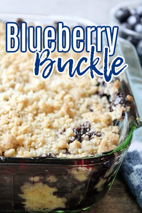 Blueberry Buckle Brickle Recipe, Blueberry Buckle Coffee Cake, Blueberry Strudel, Blueberry Crumble Cake, Blueberry Crumble Recipes, Easy Blueberry Desserts, Blueberry Buckle Recipe, Blueberry Quick Bread, Blueberry Coffee Cake Recipe