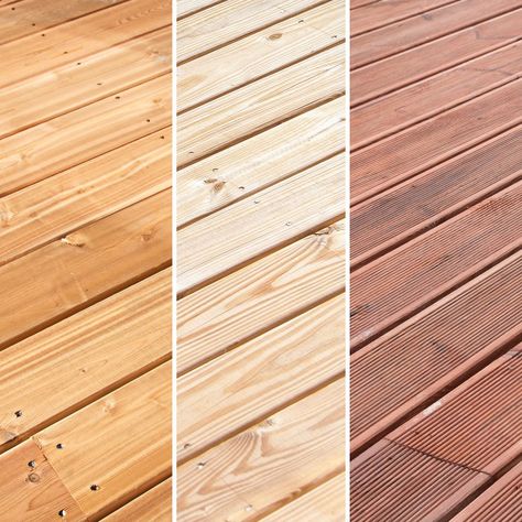 How to Choose Between Cedar, Pressure Treated Wood & Composite Pressure Treated Wood Deck, Treated Wood Deck, Handyman Hacks, Ground Level Deck, Composite Wood Deck, Pressure Treated Deck, Decking Options, Composite Decking Boards, Pressure Treated Wood