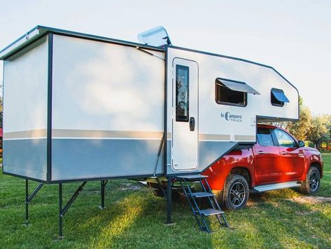 Compact Pickup Truck, Pickup Truck Camper, Large Rv, Trailer Caravan, Compact Pickup Trucks, Slide In Truck Campers, Pop Up Truck Campers, Pickup Camper, Truck Bed Camper