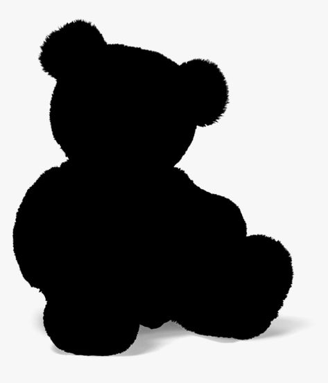 Teddy Bear Png For Editing, Bear Sillouhette, Teddy Bear Graphic Design, Bear Head Silhouette, Teddy Bear Silhouette, Teddy Bear Vector, Girl With Teddy Bear, Teddy Bear Art, Teddy Bear Face