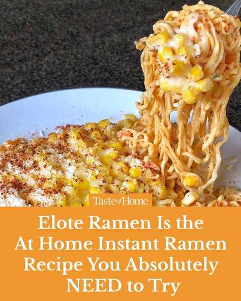 "You'll never have plain ramen again! 🔗 Click the link the link in our bio for the full recipe. ⁠ ⁠ ⁠ #ramen #ramenlovers #ramennoodles #elote #elotes #tasteofhome Instant Ramen, Ramen Recipes, Ramen Noodles, Taste Of Home, Click The Link, Ramen, Quick Saves