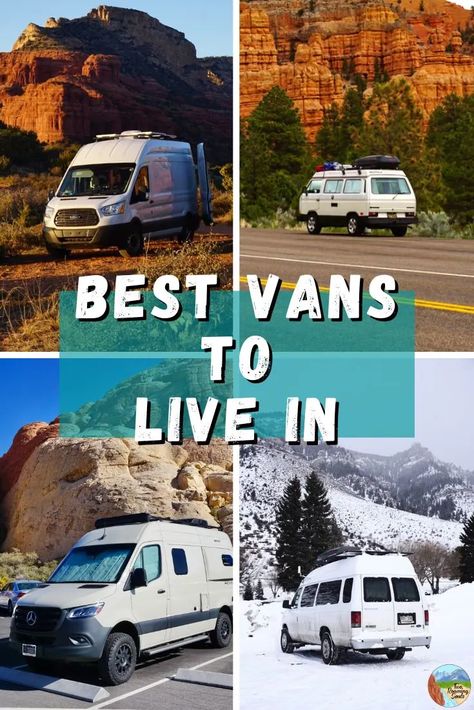 Best Vans To Live In And Convert For Vanlife - tworoamingsouls Types Of Vans To Live In, Vans To Live In, Livable Vans, Nomadic Living, Camping Vans, Best Vans, Converted Vans, Vw Vanagon, Ford E Series