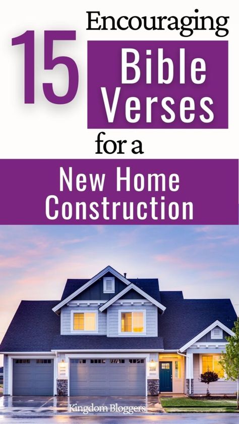 Are you in the process of building a new home?  I am and boy is this a crazy ride!  If you are nodding your head, come along with me for this study of Bible verses for new home construction! Prayers To Write On House, Bible Verses For New Home Construction, Verses For New Home, Prayer For A New Home, Build My Own House, Entertaining Angels, Come Along With Me, True Homes, House On The Rock