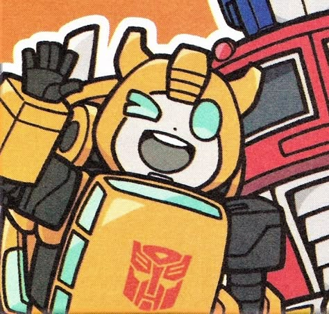 Chibi Bumblebee Transformers, Transformers Icons Comics, Transformers Go Go Bumblebee, Transformers G1 Bumblebee, Bumblebee Icon Transformers, Matching Transformers Pfp, Bumblebee Transformers Fanart, Bumblebee Transformers Art, Bumblebee Pfp