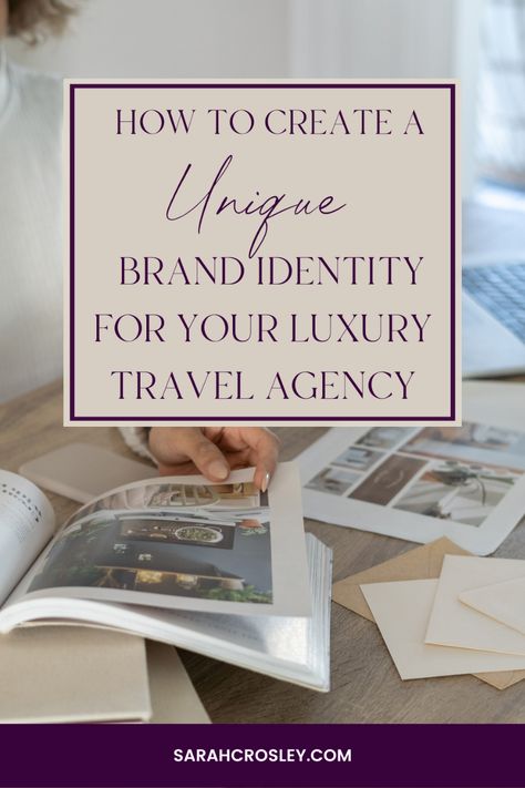 Unlock the secrets to crafting a distinctive brand identity for your luxury travel agency in our recent blog post. Uncover the keys to setting your agency apart, captivating your ideal clients, and fostering long-term loyalty. Take the leap towards an unforgettable brand experience today! Click to read more. 🌟🌍 #BrandIdentity #LuxuryTravelAgency #SarahCrosleyCo Starting A Travel Agency, Luxury Travel Agency Branding, Travel Agency Branding, Travel Agencies, Pack Light, Business Mentor, Travel Industry, Magical Moments, Branding Materials