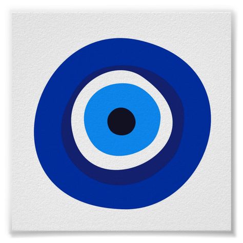 evil eye symbol greek turkish arab talisman Poster Evil Eye Symbol, Evil Eye Tattoo, Evil Eye Art, Eyes Artwork, Eye Logo, Greek Evil Eye, Eye Symbol, Painting Canvases, Soyut Sanat Tabloları