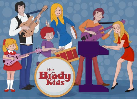 Greg Brady, Cindy Brady, Catgirl Art, Peter Brady, Jan Brady, Kids Cartoon Shows, Celebrity Cartoon, Brady Kids, Marcia Brady