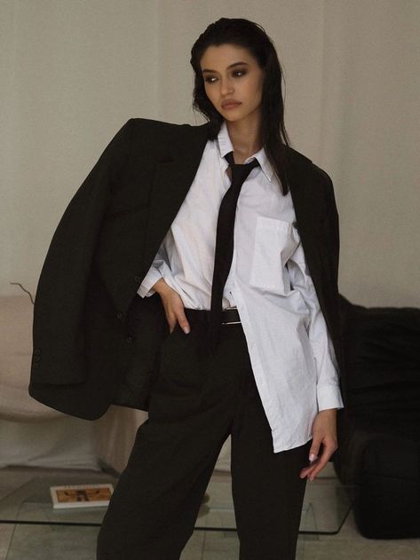 Kiril Morozov, Blazer Photoshoot Women, Monster Trilogy Rina Kent, Aleksandra Ivanova, Trilogy Aesthetic, Woman In Suit, Rina Kent, Studio Photography Poses