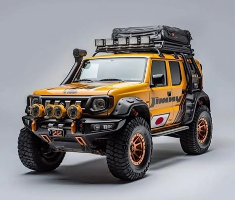 Suzuki Jimny Off Road, Suzuki Jimmy, New Suzuki Jimny, Two Door Jeep Wrangler, Mini Trucks 4x4, Jimny 4x4, Jimny Suzuki, Adventure Car, Expedition Truck