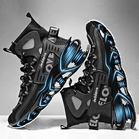 Alien Cyberpunk Futuristic Luxury Designer Street Wear WARCORE / TECHWEAR / NINJA Shoes Men Sneakers, Dr Shoes, Off White Shoes, Casual Trainers, Men Sneakers, Mesh Shoes, Breathable Shoes, Shoes For Men, Shoes Trainers