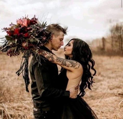 Malificent Wedding Dress, Shayla Wedding, Some Women Fear The Fire, Anniversary Pics, Dark Romantic Wedding, Gothic Wedding Theme, Married Af, Moody Wedding Photography, Dark Wedding Theme