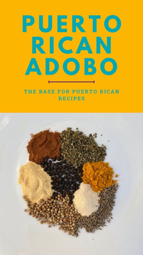 Puerto Rican Seasoning, Adobo Recipe Puerto Rican, Churrasco Steak Recipe Puerto Rico, Puerto Rican Turkey Seasoning, Puerto Rican Crockpot Recipes, Gluten Free Puerto Rican Recipes, Healthy Puerto Rican Recipes, Authentic Puerto Rican Recipes, Easy Puerto Rican Recipes