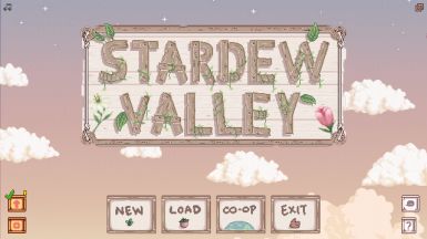 Stardew Valley Laptop Wallpaper, Stardew Valley Interface Mod, Stardew Mods, Mountain Texture, Menu Background, Stardew Valley Layout, Custom Menu, Start Screen, All Elements