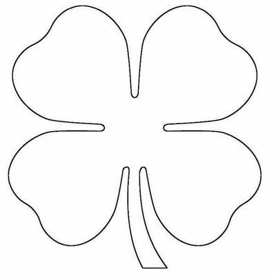 Four Leaf Clover Diy Crafts, Diy Four Leaf Clover, Four Leaf Clover Outline, Easy Mothers Day Crafts, Macrame Plant Hanger Easy, 3 Leaf Clover Template, Clover Printable Templates, Diy Macrame Plant Hanger Easy, St. Patrick's Day Diy