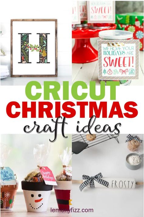 Handmade Christmas gifts and ideas to make with your Cricut machine. Over 29 Christmas craft ideas that you can start making now for the holiday season. Cricut craft projects and more ideas to make now and get ready for the Christmas crafting season. Cricut Christmas Crafts, Christmas Craft Ideas To Make, Christmas Cricut Ideas, Cricut Projects Christmas, Coffee Lover Gifts Basket, Circuit Crafts, Cricut Christmas Ideas, Cricket Projects, Mugs Christmas