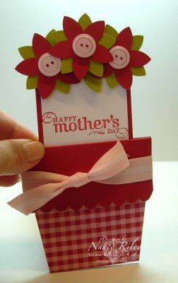 Happy Mothers Day Card Mothers Day Flower Pot, Shaped Cards, Making Crafts, Mors Dag, Mothers Day Crafts, Mothers Day Cards, Creative Cards, Gift Card Holder, Flower Cards