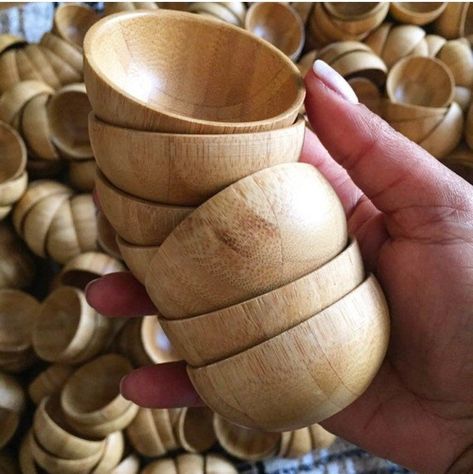 Bamboo Bowl and Spoon Wooden Bowl And Spoon, Bamboo Bowls, Big Bamboo, Bamboo Bowl, Bamboo Spoon, Palm Leaf Plates, College Living, Coconut Bowl, Eating Utensils