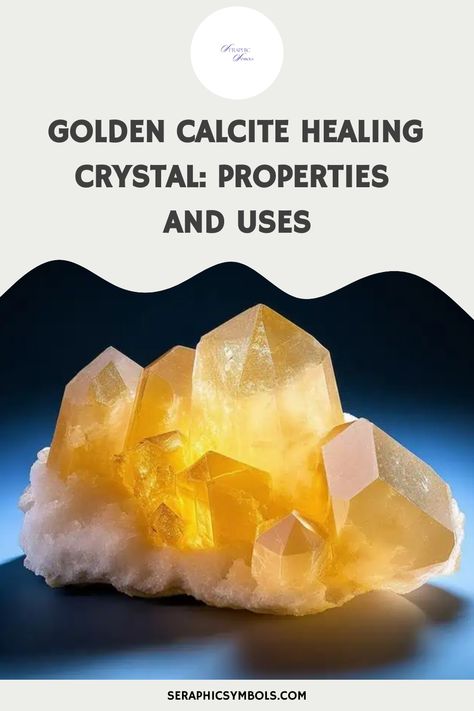 Awaken to the profound healing properties of Golden Calcite, a potent crystal that amplifies manifestation energies and fosters emotional balance, but how? Golden Calcite, Golden Crystal, Gold Crystals, Crystal Properties, Solar Plexus Chakra, Chakra Balancing, Emotional Balance, Physical Wellness, Green Opal