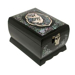 Jewelry Music Box Inlaid with Mother of Pearl Crane and Butterfly Christmas Presents For Moms, Crane Design, Treasure Gift, Musical Jewelry, Music Box Jewelry, Music Jewelry, Wood Jewelry Box, 60th Birthday Gifts, Box Organizer