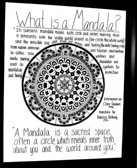 What is a Mandala? I have a handout like this, where is it? :-) Mandala Arm Tattoo, What Is A Mandala, Dotwork Tattoo Mandala, Art Chakra, Art Handouts, Drawing Hands, Mandalas Painting, Art Worksheets, Mandalas Drawing