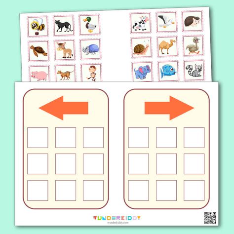 Printable Logical Thinking and Brain Activities for Kids Left Right Activities Preschool, Direction Activities For Kids, Left And Right Activities Preschool, Left Or Right Game, Left Right Game, Kid Logic, Math Patterns, Fun Brain, Educational Games For Kids