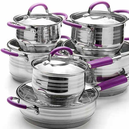 Cookware Set Best, Assiette Design, Kitchen Essentials List, Kitchen Decor Collections, Beautiful Kitchen Cabinets, Kitchenware Products, Stainless Steel Kitchen Utensils, Kitchenware Set, Nonstick Cookware Sets