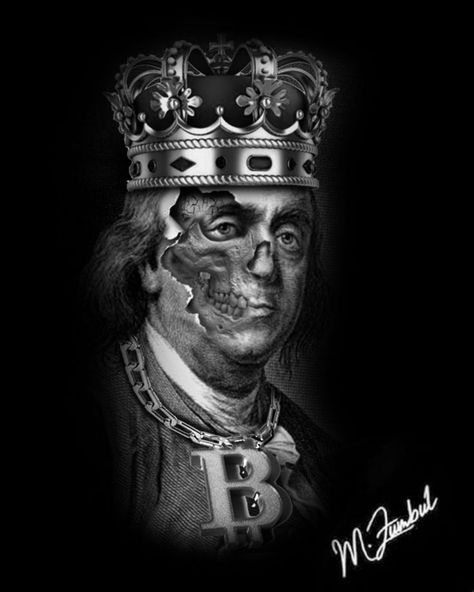 Benjiman Franklin Tattoo, Benjamin Franklin Skull Tattoo, Benjamin Franklin Tattoo Design, Ben Franklin Tattoo, Benjamin Franklin Art, Benjamin Franklin Tattoo, Benjamin Tattoo, Roulette Tattoo, Bitcoin Tattoo