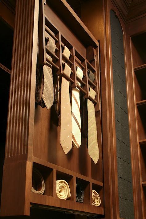 18 DIY Ideas for Dowel Rods Storage Closets, Tie Organizer, Closets Design, Scarf Rack, High Storage, Dream Closet Design, Walk In Closet Design, Tie Rack, Luxury Closets Design