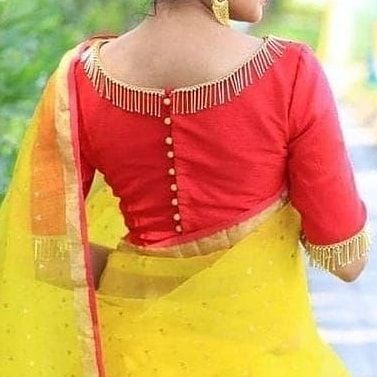 Cold Shoulder Blouse Designs, Blouse Back Designs, Kalash Decoration, Blouses Pattern, Baby Lehenga, Brocade Blouse Designs, 50 Blouse Designs, Latest Blouse Designs, Boat Neck Blouse Design