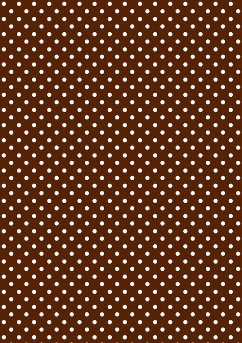 FREE printable polka dot pattern paper ^^ | chocolate brown and whipped cream white Scrapbooking Paper Free Printable, Vintage Paper Printable Scrapbooking, Brown Pattern, Scrapbooking Paper, Chocolate Wallpaper, Brown Paper Scrapbook, Brown Vintage Design For Scrapbook, Vintage Washi Tape Printable Brown, Polka Dots Pattern Wallpaper Digital Papers