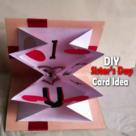 Sister's day easy card ideas | Sisters Day Gift Ideas Easy | Sisters Day Gifts 2020 Small Gifts For Sister, Card Ideas Simple, Happy Sisters Day, Easy Card Ideas, Sister Gifts Diy, Sister's Day, Sisters Day, Gift Ideas Easy, Sister Ideas