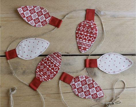 Christmas Sustainable, Holiday Fabric Crafts, Fabric Trees, Bunting Ideas, Sustainable Ideas, Sewing Christmas Gifts, Christmas Fabric Crafts, Fabric Crafts Diy, Christmas Sewing Projects