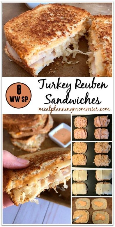 Turkey Reuben, Reuben Sandwiches, Weight Watchers Lunches, Reuben Sandwich, Weight Watcher Dinners, Points Recipes, Turkey Sandwiches, Weight Watchers Diet, Smart Points