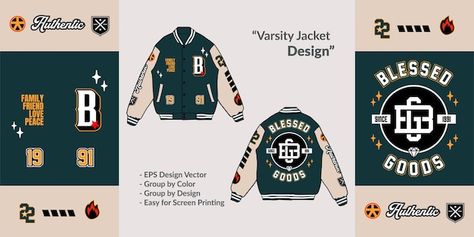 Senior Jackets Patches, Varsity Jacket Style, Prom Jacket, Senior Jackets, Sr 25, Apparel Design Inspiration, Flat Drawings, Fashion Drawing Sketches, Patch Embroidery