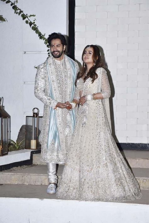 Natasha Dalal, Private Wedding, Pakistani Wedding Outfits, Man And Wife, Varun Dhawan, Tie The Knot, Bride Look, Wedding Outfits, Pakistani Wedding