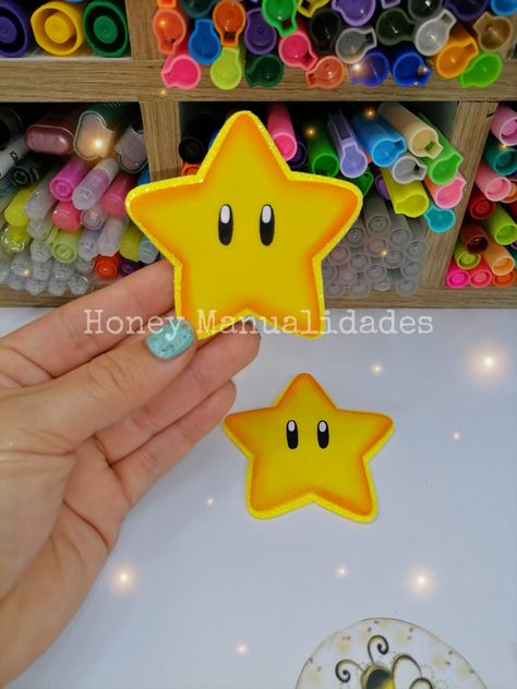 #supermario #supermariobros #star #estrellaenfoami #gomaeva #mariobrosenfoami Mario Y Luigi, Peach Mario, Mario Bros Birthday, Princesa Peach, Deco Salon, Mario Bros., Super Mario Bros, Mario Bros, Super Mario