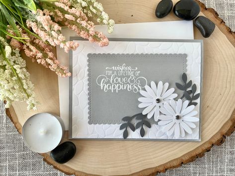 Diy Engagement Cards, Stampin Up Wedding Cards, Diy Daisy, Gifts For The Bride, Wedding Shower Cards, Bridal Shower Card, Handmade Cards Diy, Daisy Cards, Engagement Card