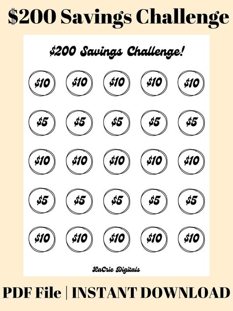 200 Money-Savings Challenge| Savings Challenge| Money Challenge| Printable Challenge| Savings Tracker| GoodNotes plannerpageideas #budgetingtips #viraldigitalplanner #weeklyfinancialplanner. 200 Savings Challenge, 200 Saving Challenge, Money Journal, Financial Budget Planner, Saving Methods, Bullet Journal Budget, Free Budget Printables, Big Buck, Money Planner