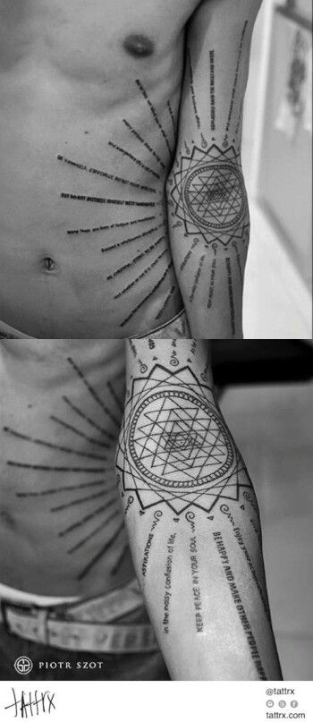 Ink Sri Yantra Tattoo, Yantra Tattoo, Mandala Tattoos, Sacred Geometry Tattoo, Geometry Tattoo, Sri Yantra, Spiritual Tattoos, Bad Tattoos, Scene Hair