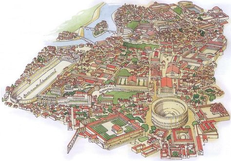 What is Traditional Development? — Strong Towns Ancient Rome Map, Roman Painting, Rome Map, Ancient Roman Art, Rome Art, Rome City, Bun Bun, Roman Architecture, Roman History