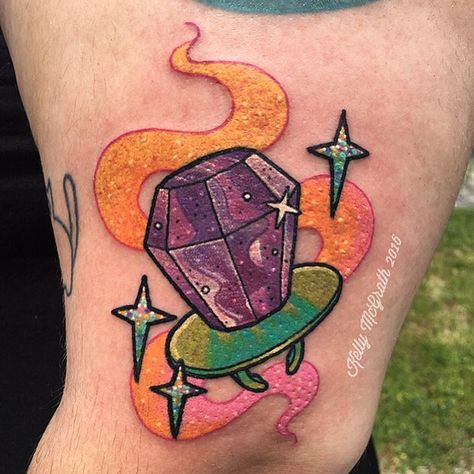 Ring pop! 💜 Thank you Julie! Pop Tattoo, Candy Tattoo, Kitten Tattoo, 90s Tattoos, Colorful Tattoo, Instagram Ring, Anatomical Heart Tattoo, Insect Tattoo, Theme Tattoo