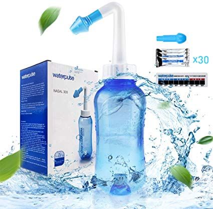 Amazon.com: Neti Pot Sinus Rinse Bottle 300ml, Nose Cleaner, Nasal Irrigation System with 30 Nasal Wash Salt Packets and Sticker Thermometer for Adult & Kid BPA Free (300ml Bottle): Health & Personal Care Sinus Rinse, Nasal Wash, Neti Pot, Sinus Problems, Nose Cleaner, Congestion Relief, Sinus Relief, Nasal Cavity, Pollen Allergies